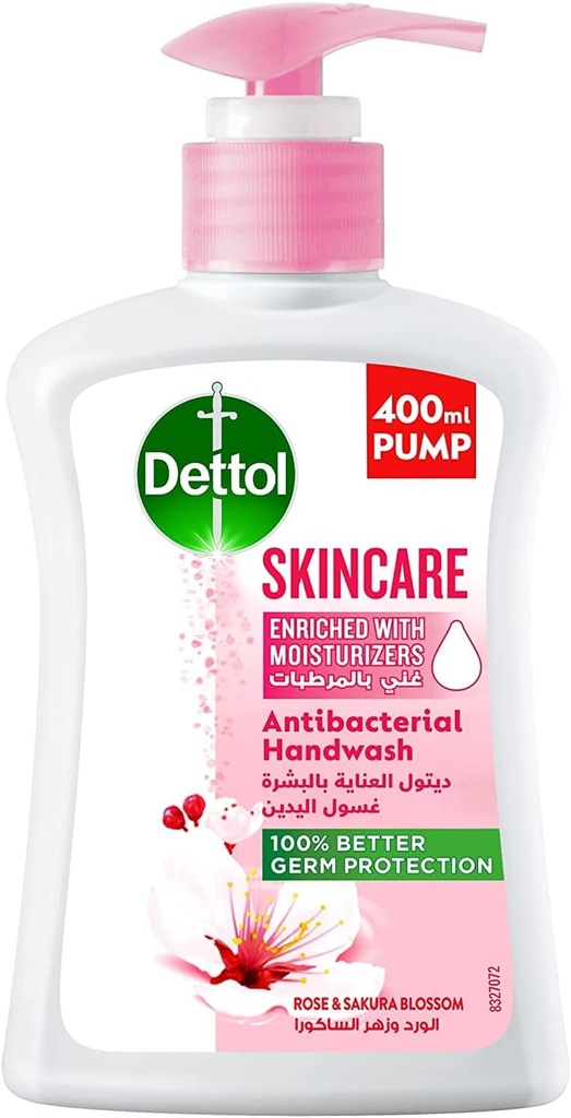 ديتول هاند ووش العناية بالبشرة - Dettol Hand Wash Skin Care (400ml, without)