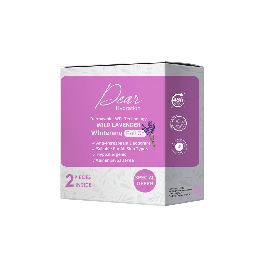 دير رول اون ويلد لافندر 2قطعة عرض خاص - Dear Roll On Wild Lavender 2Pcs Special Offer (60ml)