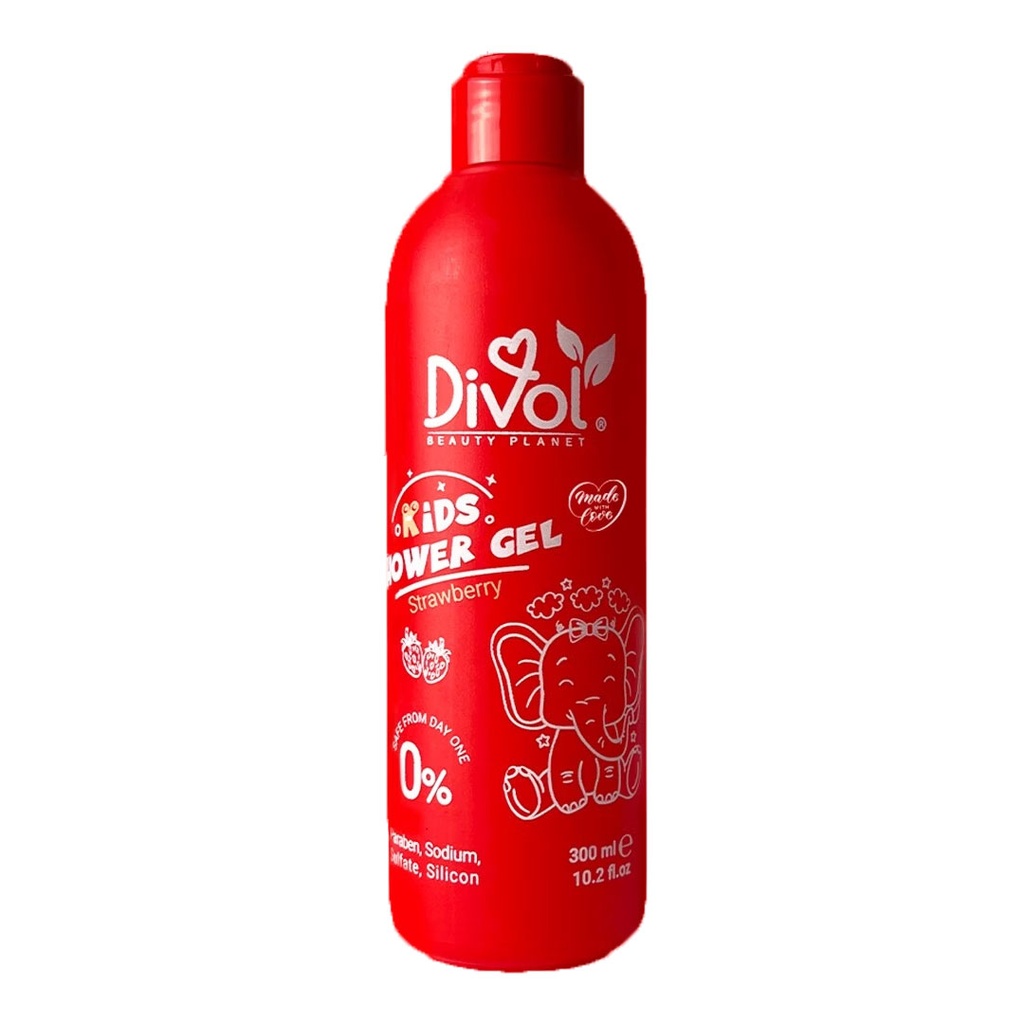 ديفول شاور فراولة اطفال - Divol Shower Strawberry Kids (300ml)