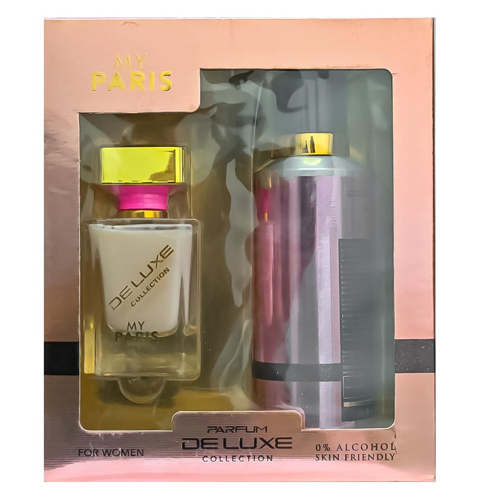 ديلوكس ماى باريس طقم زيرو% كحول - Deluxe My Paris Set 0% AlCohol EDP-M (50ml+150ml)