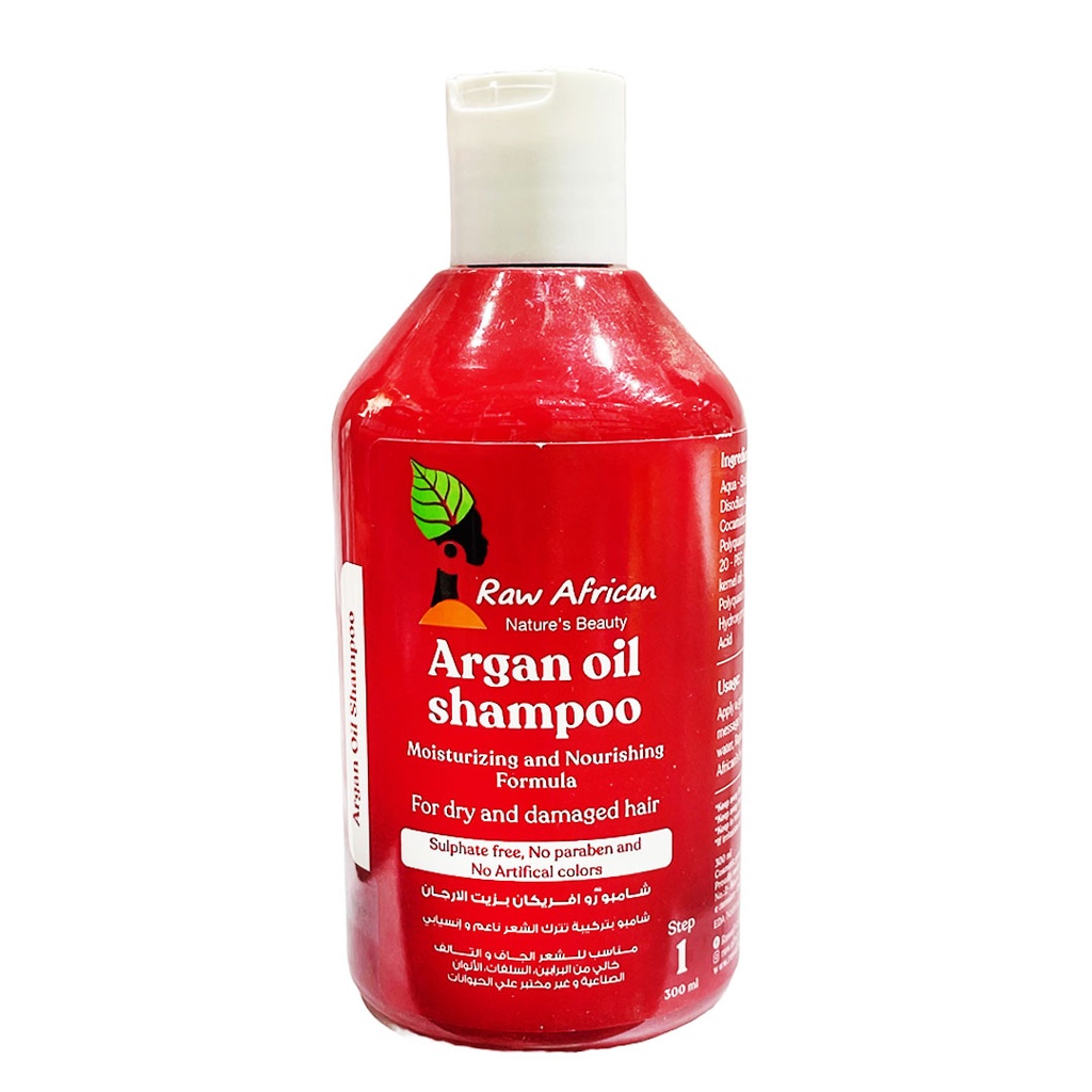 رو افريكان شامبو ارجان  - Raw African Shampoo Argan (300ml)