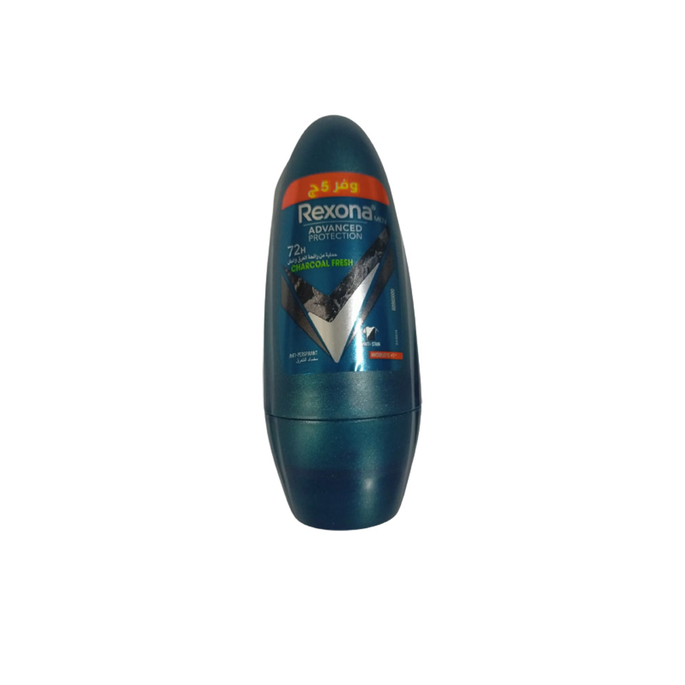 ريكسونا ادفانسيد رول اون - Rexona Advanced Roll On Men (men, 50ml, Chacoal Fresh, Offer 5L.E)