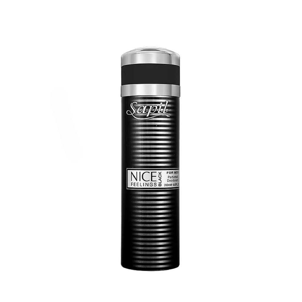 سابيل سبراى رجالى - Sapil Spray Men (200ml, Nice Feelings Black)