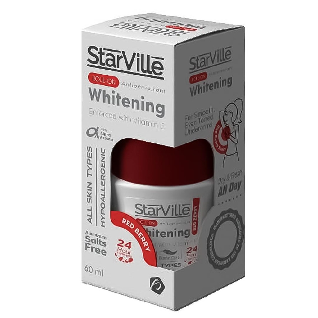 ستارفيل رول اون - StarVille Roll On (Woman, 60ml, Raspderry Red)