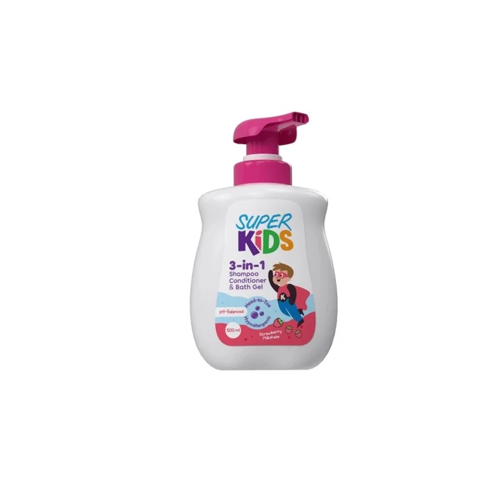 سوبر كيدز 3×1 فراولة - Super Kids 3×1 Strawberry (500ml)