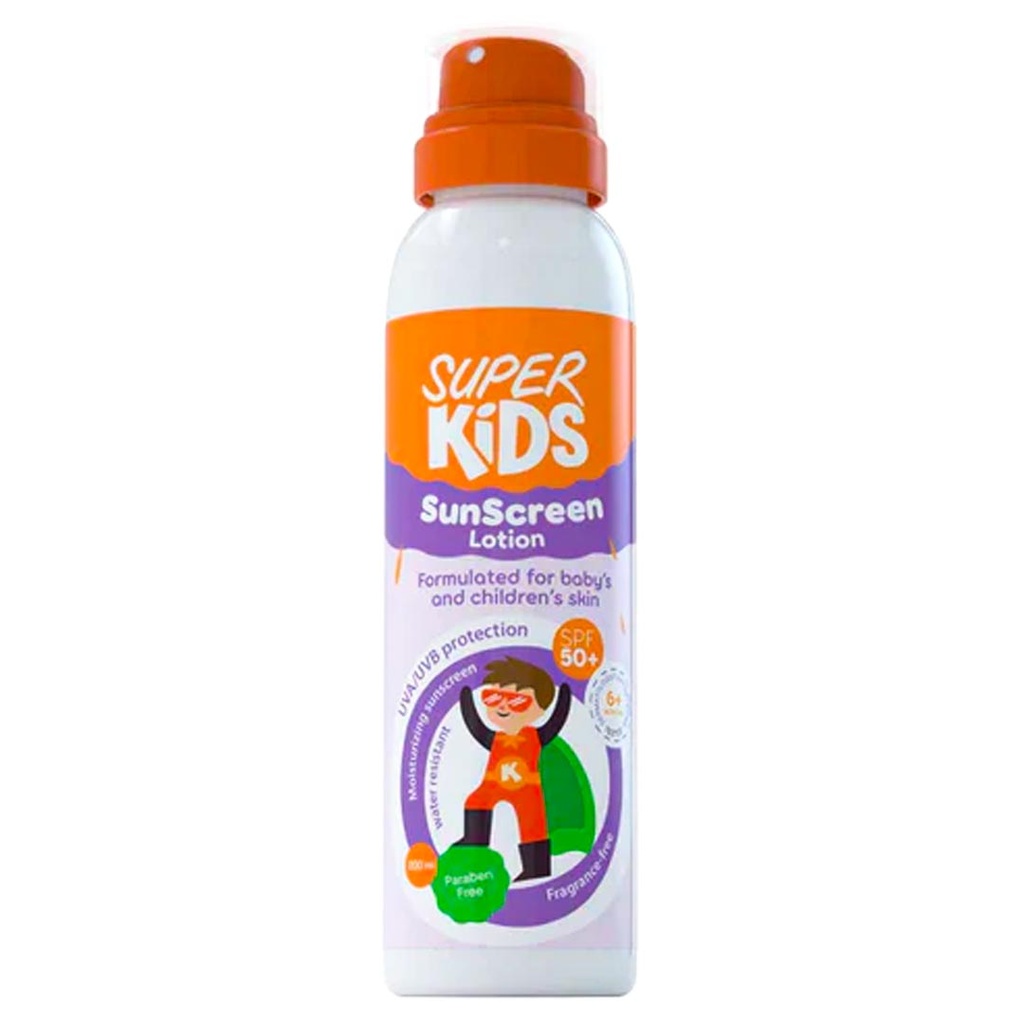 سوبر كيدز صن سكرين لوشن - Super Kids Sun Screen Lotion (200ml, 50)