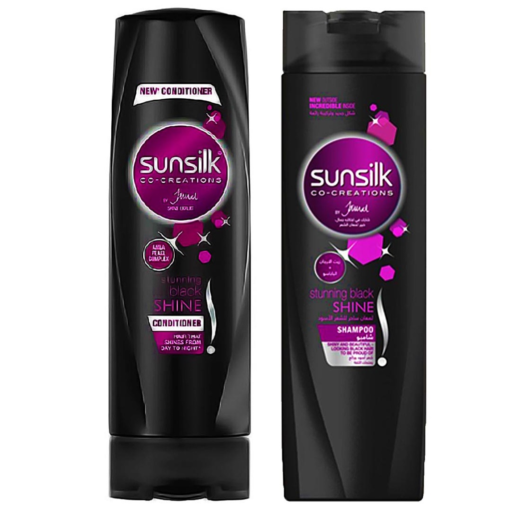 صانسيلك شامبو - Sunsilk Shampoo (360ml, Black Hair, Conditioner 50%+)