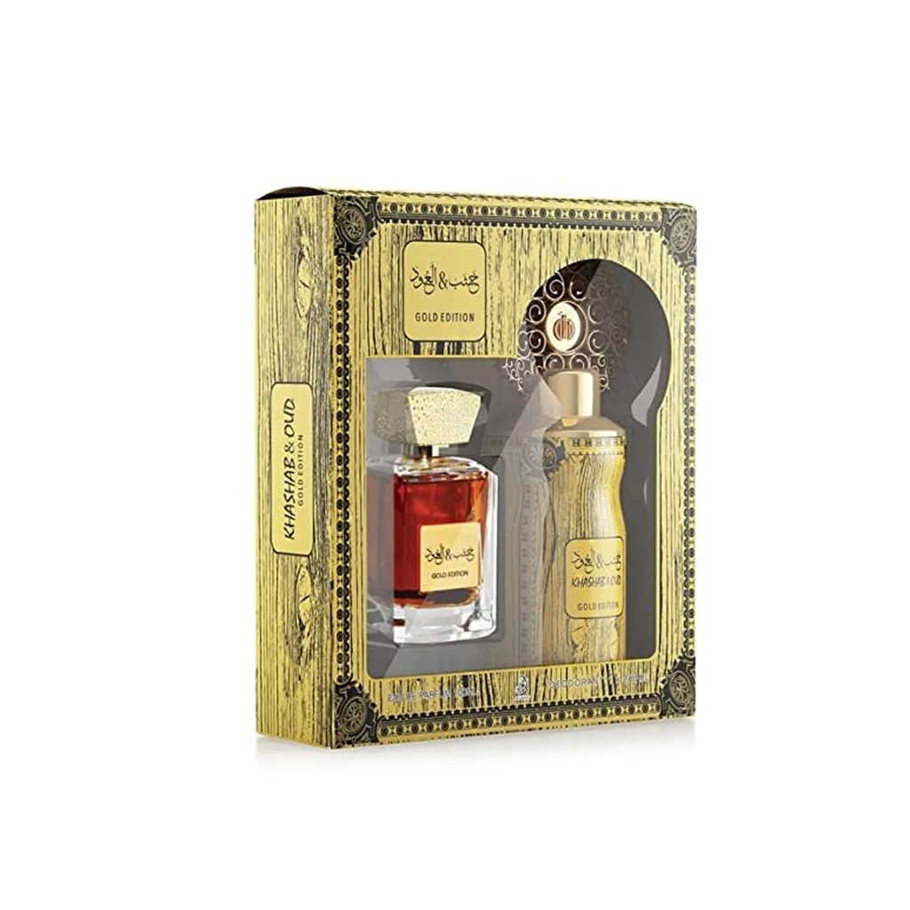 عربيات خشب&العود جولد ايديشن طقم - Arabiyat Khashab&Oud Gold Edition Set EDP-M (100ml+200ml)