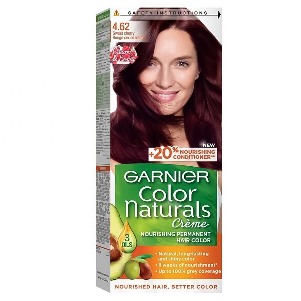 غارنية صبغة - Garnier Color (40ml, without, Deep cherry red 4-62)