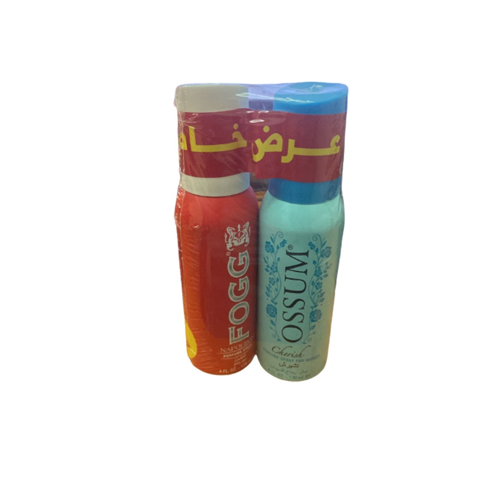 فوج&اوسوم سبراى عرض خاص - Fogg&Ossum Spray Special Offer (120ml+120ml, Cherish&Napoleon)