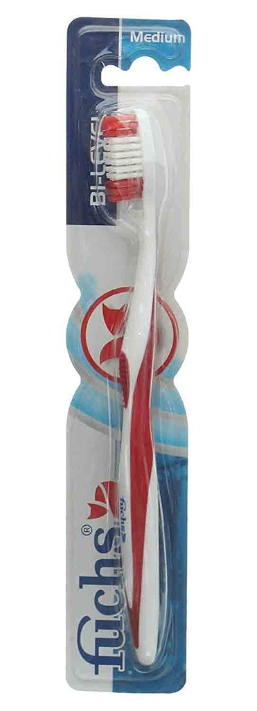 فوكس بى ليفيل فرشاة اسنان - Fuchs Bi Level Tooth Brush (No:25111, Med)