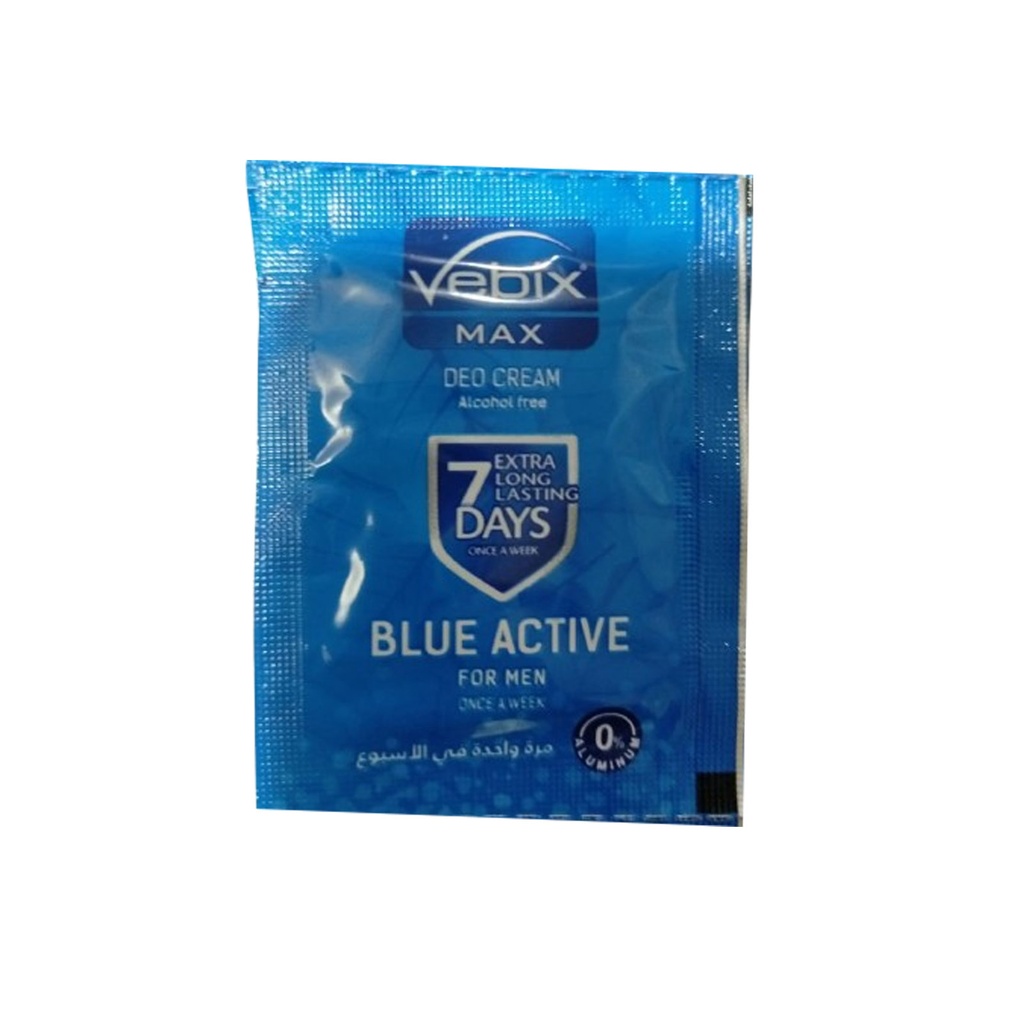 فيبكس مزيل - Vebix Deodorant 4ml (Cream, 4ml, Blue Active)