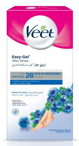 فيت شرائح شمع - Veet Wax Strips (Body, Sensitive, without, 12PC)