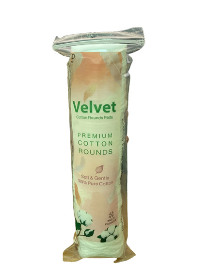 فيلفت قطن ازالة دائرية - Velvet Cotton Removal Rounds (100PC)