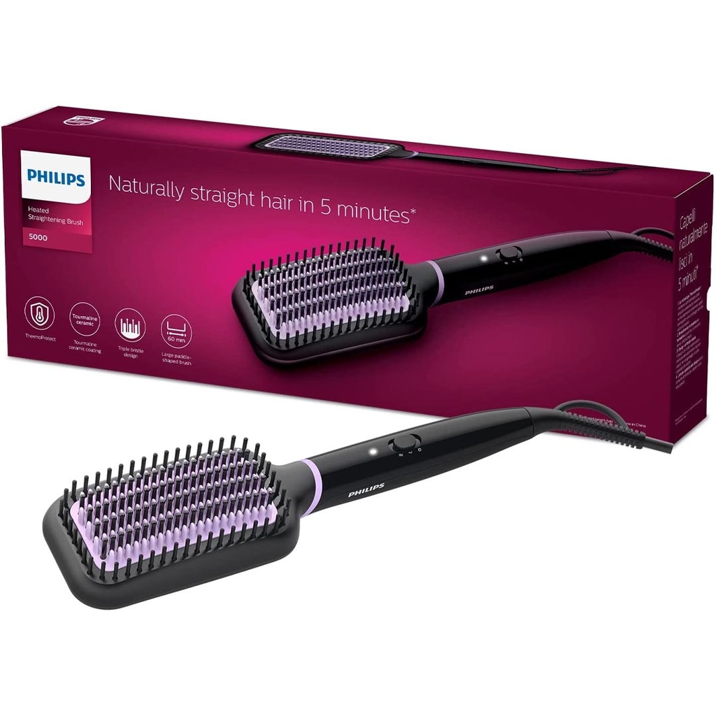فيليبس فرشاة فرد و تصفيف - Philips Brush Straightening & Restyling (No:BHH880/00, 52W)