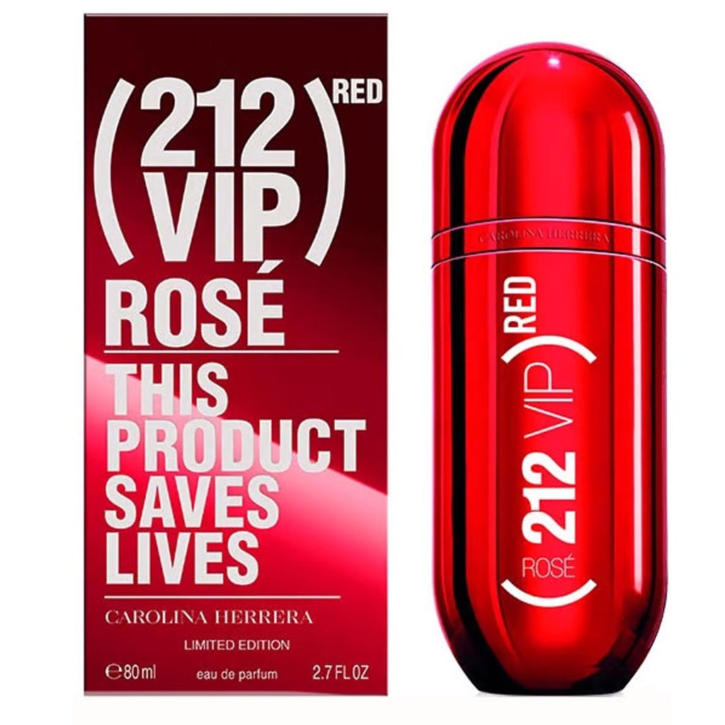 كارولينا هريرا 212 فى اى بى روز رد Carolina Herrera 212 Vip Rose Red -W-EDP (80ml)