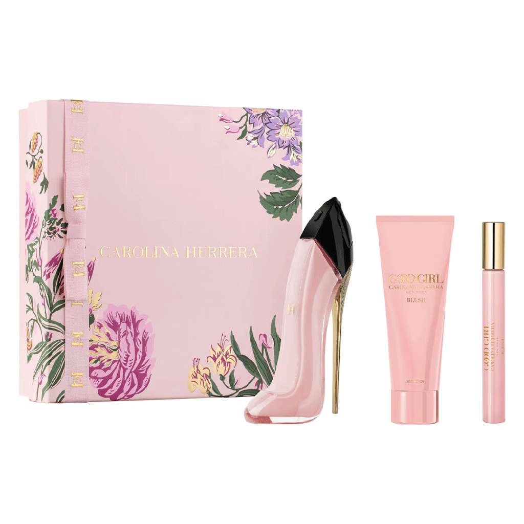 كارولينا هريرا جود جيرل بلاش طقم - Carolina Herrera Good Girl Blush Set EDP-W (100ml+80ml+10ml)