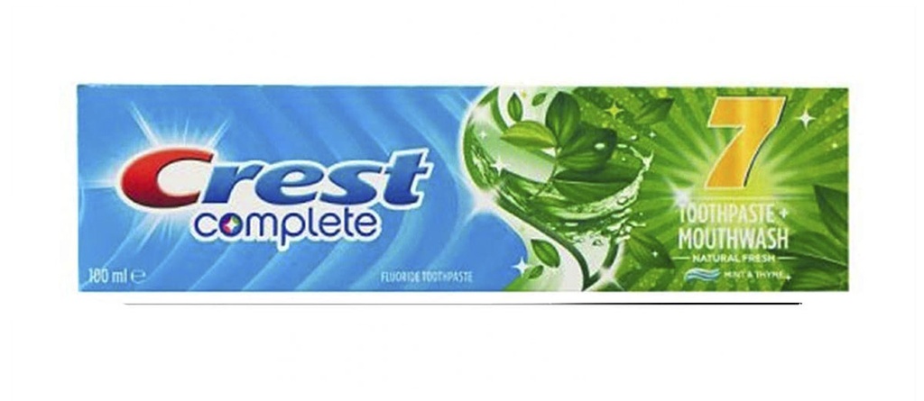 كرست معجون اسنان - Crest Tooth Paste (Complete, 100ml, Mint&Thyme, without)