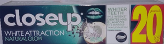 كلوس اب - Closeup (White Attraction, 75ml, Coconut&Charcoal, discount 20%)