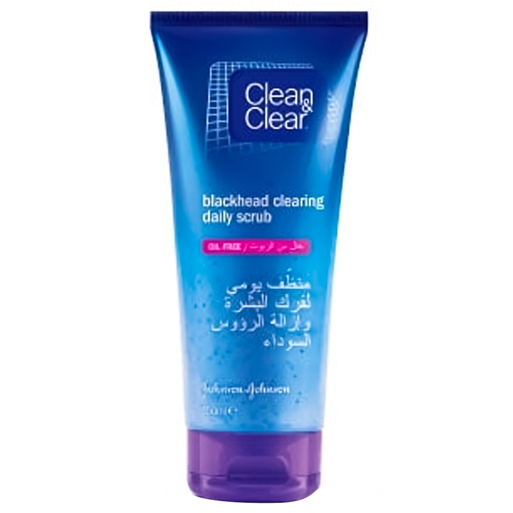 كلين اند كلير - Clean&Clear (Scrub, 100ml, Blackhead removal)