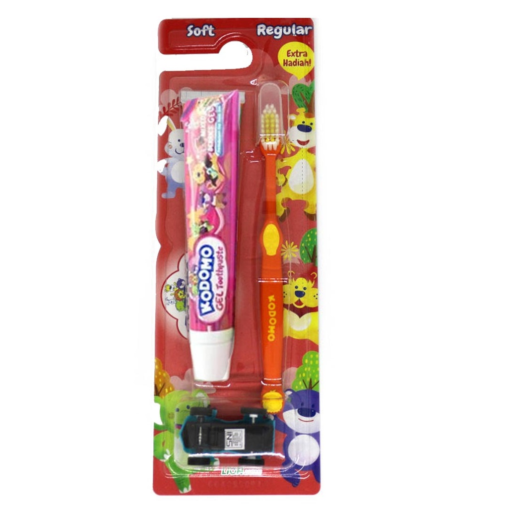 كودومو معجون اطفال - Kodomo Kids paste (45g, Mixed Berries, +Toothbrush&Game)