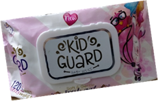 كيد جارد مناديل - Kid Guard Wipes (Girl, without, 120PC)