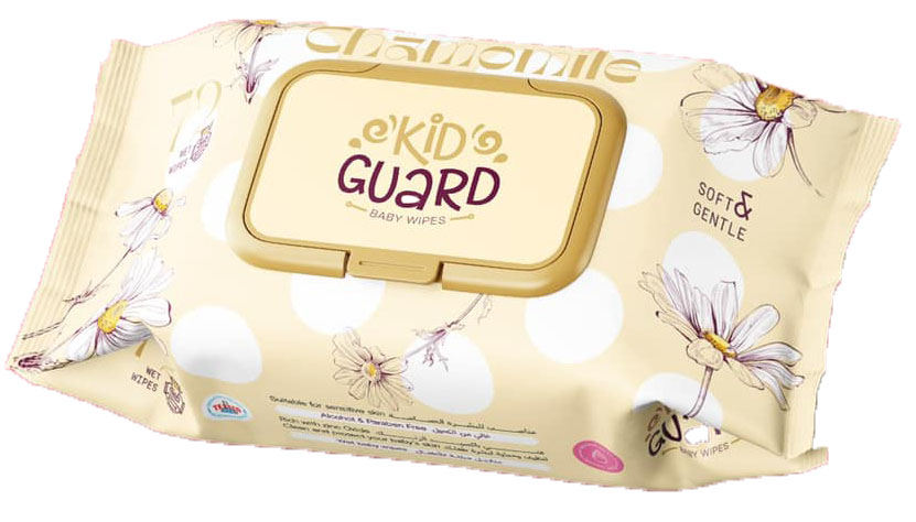 كيد جارد مناديل - Kid Guard Wipes 72Pc (chamomile, 72PC)