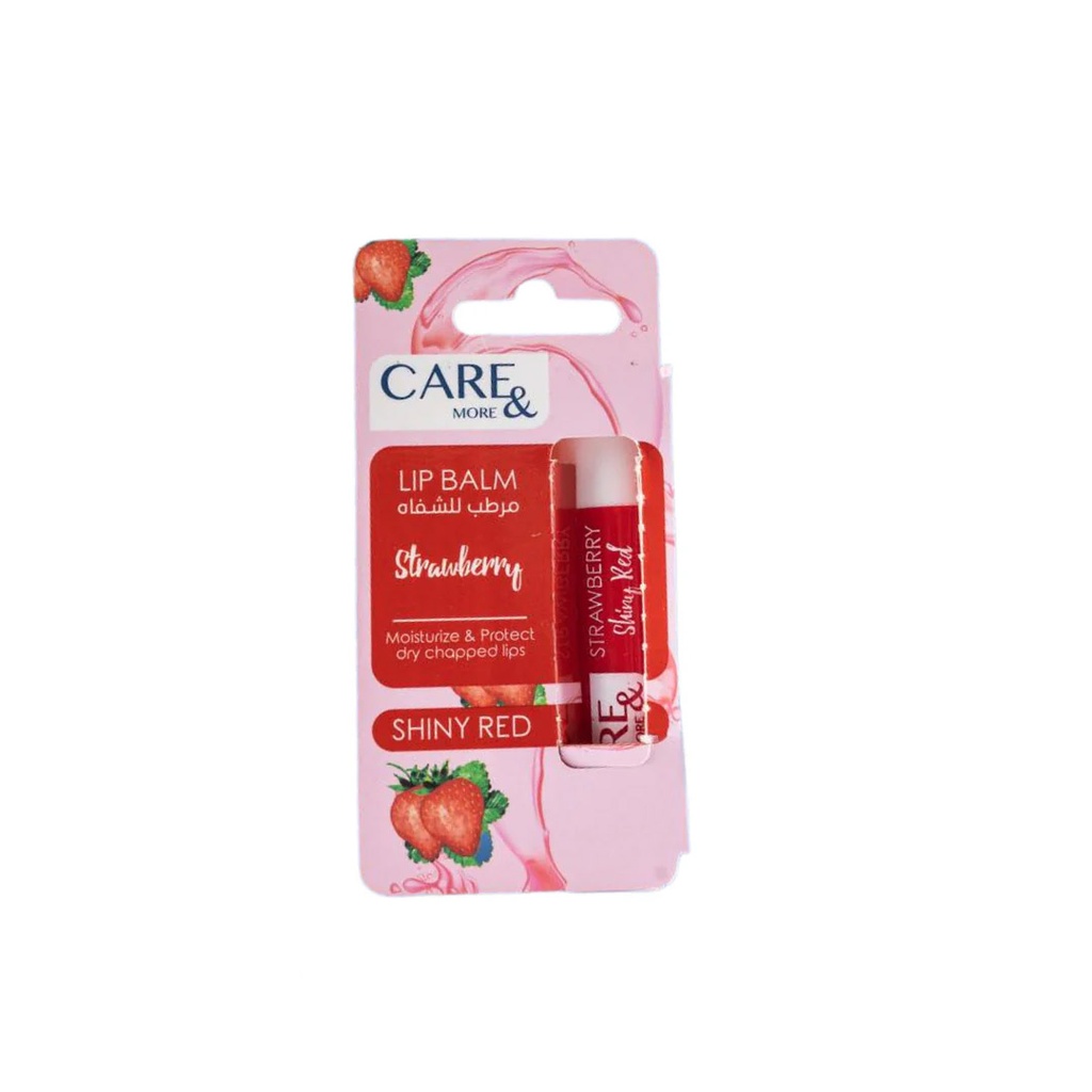 كير اند مور مرطب شفاه - Care & More Lip Care (4g, Strawbery)