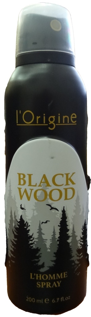 ل اورجين مزيل سبراى - L Origine Deodorant Spray (men, 200ml, Black Wood)