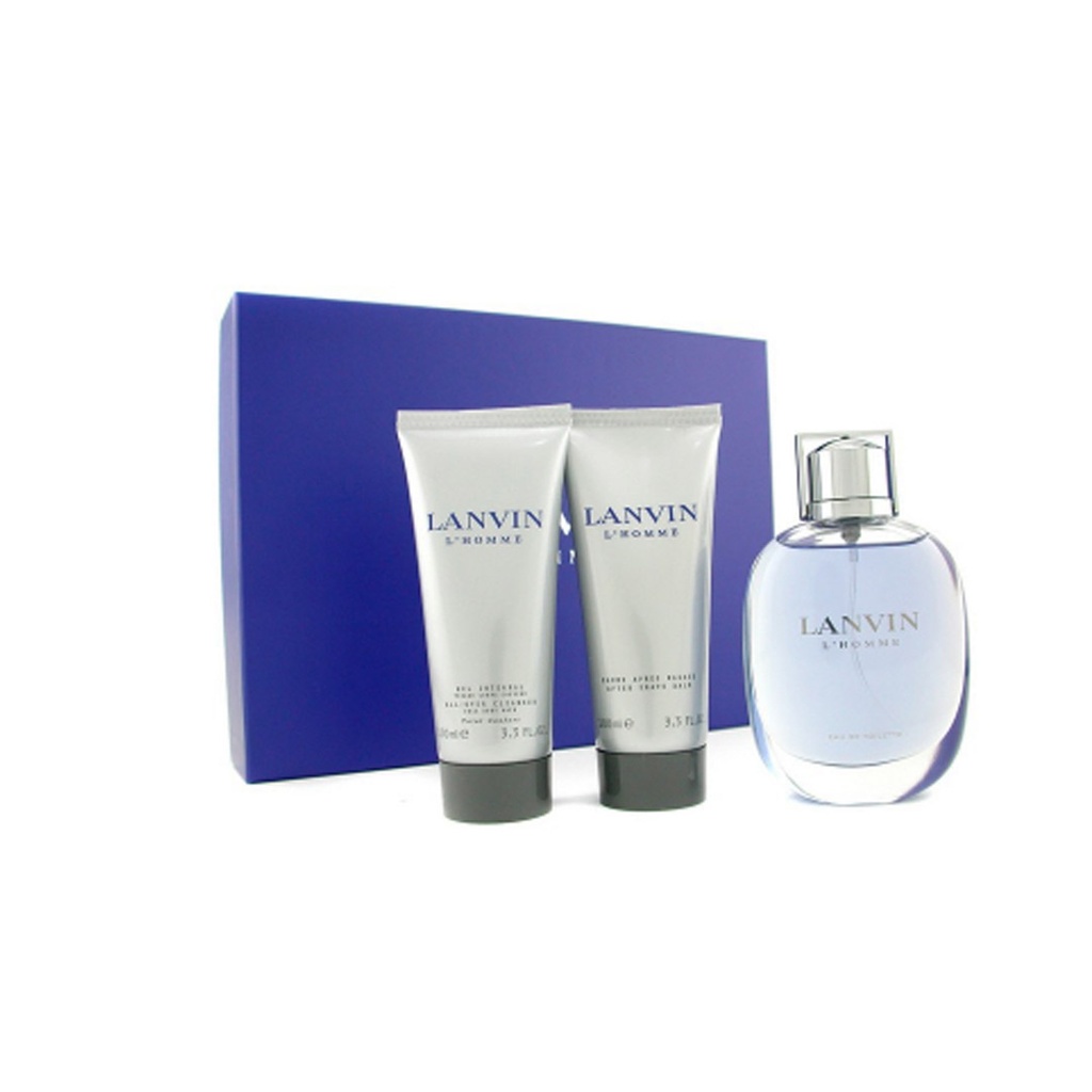 لانفين لاهوم طقم - Lanvin L Homme Set EDT-M (100ml+100ml+100ml)