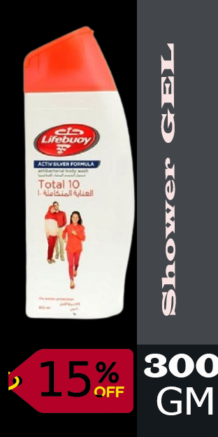 لايف بوى غسول جسم - LifeBuoy Body Wash (300ml, Total Rrpair, discount 15%)