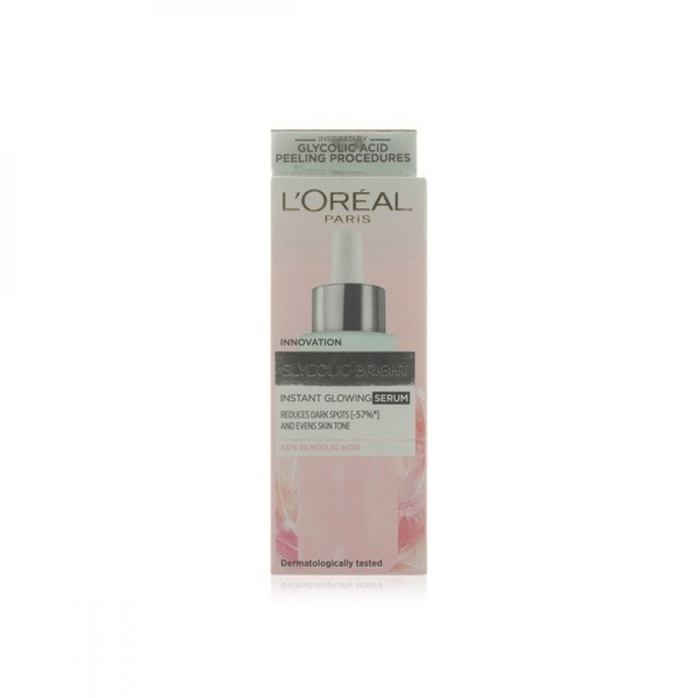 لوريال جليكوليك برايت سيرم للاشراقة فورية - Loreal Glucolic-Bright Instant Glowing Serum (30ml)