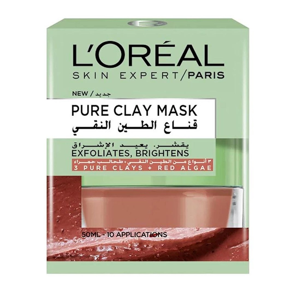 لوريال ماسك - Loreal Mask (Mask, 50ml, Red Algae)