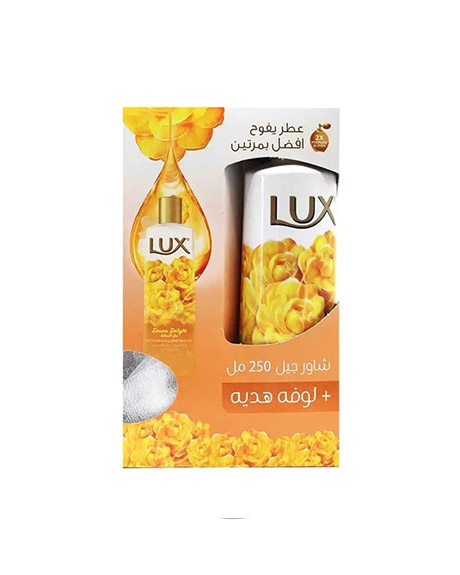 لوكس شاور - Lux Shower (250ml, Dream Delight, +Loofah)