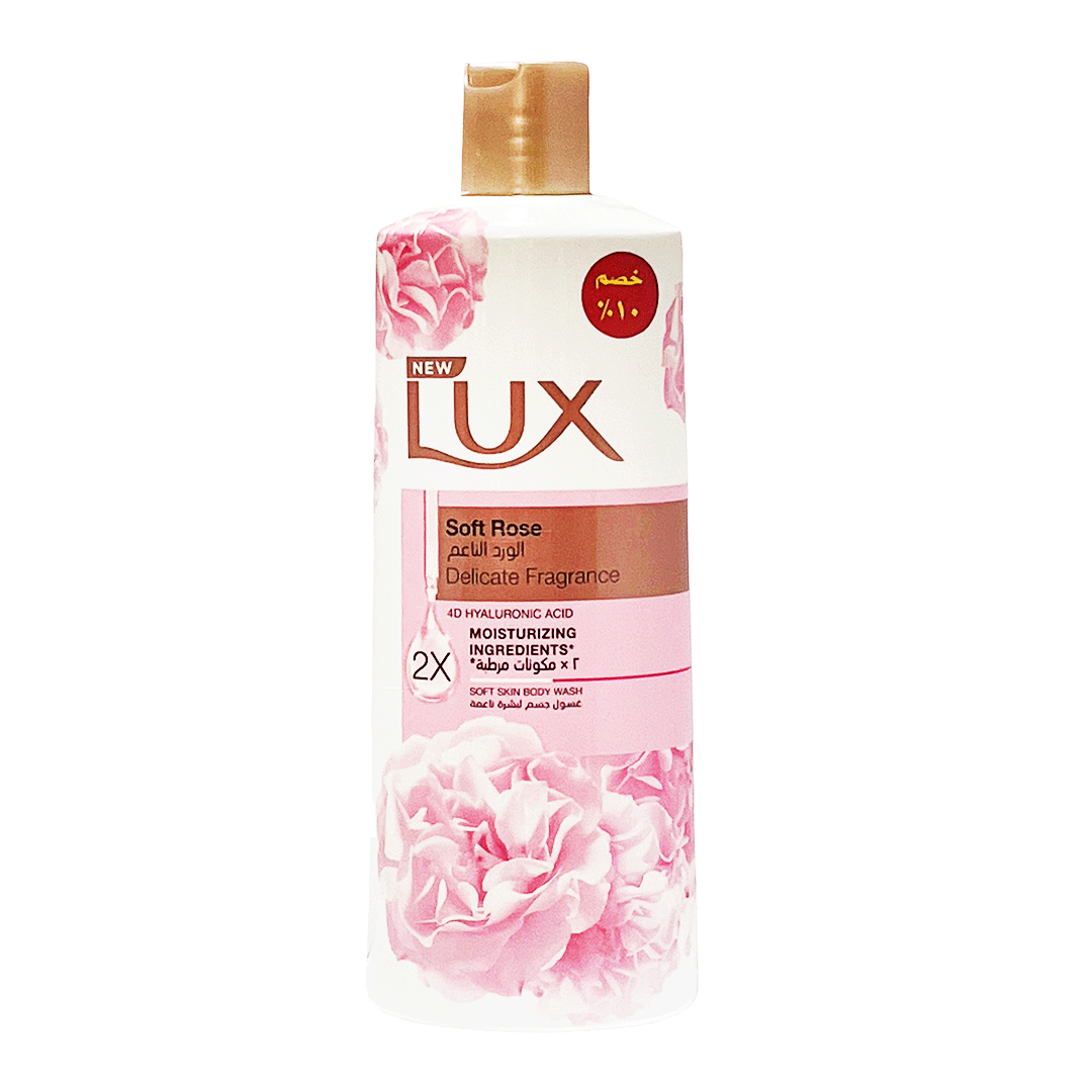 لوكس شاور ورد ناعم خصم 10% - Lux Shower Soft Rose Offer 10% (500ml)