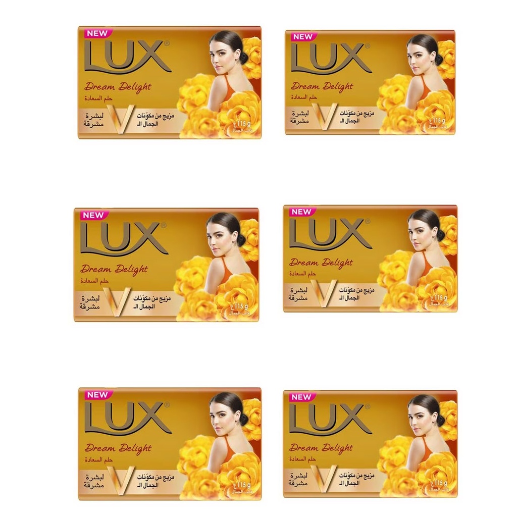 لوكس صابون حلم السعادة - Lux Soup Dream Delight 6Pcs (165g)
