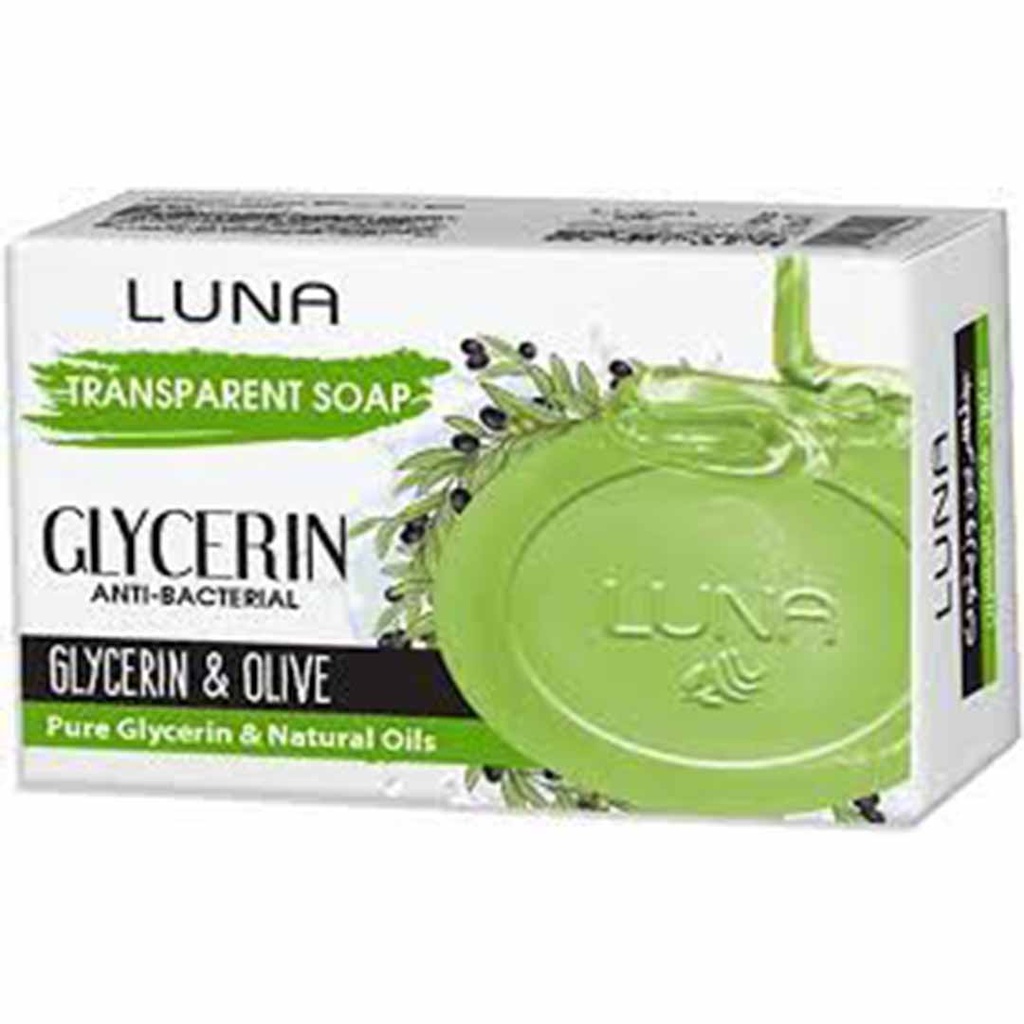 لونا صابون شفاف جلسرين - Luna Tranparent Soap Glycerin (100 g, Glycerin&Olive)