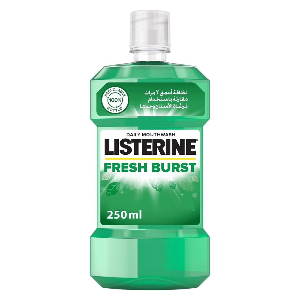 ليسترين غسول الفم فريش برست - Listerine Mouth Wash Fresh Burst (250ml)