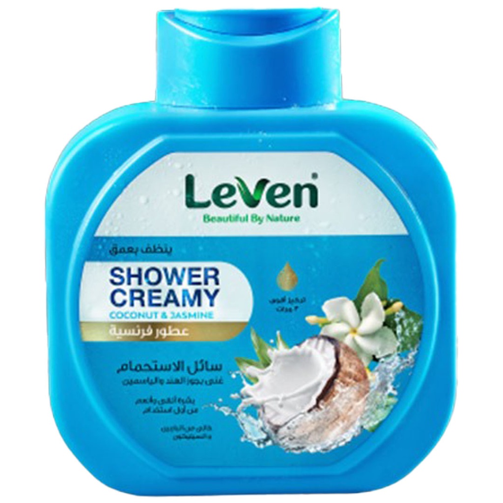 ليفين شاور كريمى - Leven Shower Creamy (750ml, Coconut&Jasmine)