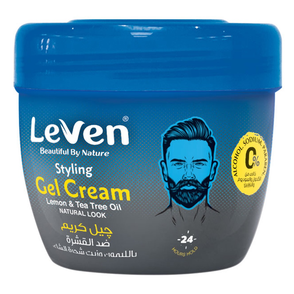 ليفين كريم جل ليمون&شجرة الشاى - Leven Gel Cream Lemon&Tea Tree (225ml)