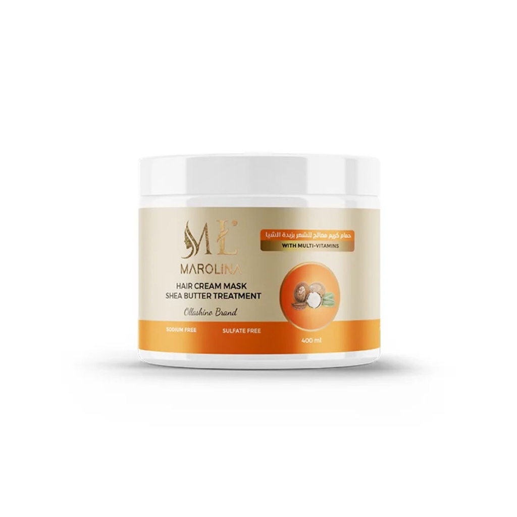 مارولينا حمام كريم زبدة شيا - Marolina Hair Cream Mask Shea Butter (400ml)