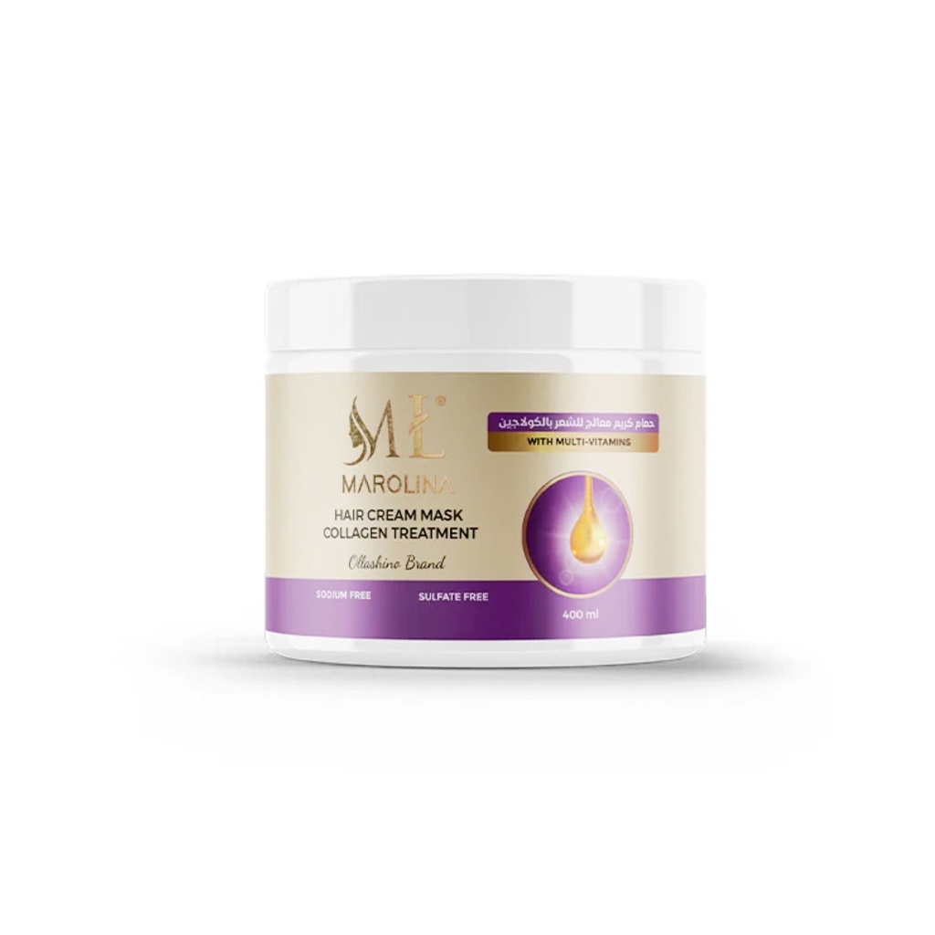 مارولينا حمام كريم كولاجين - Marolina Hair Cream Mask Collagen (400ml)