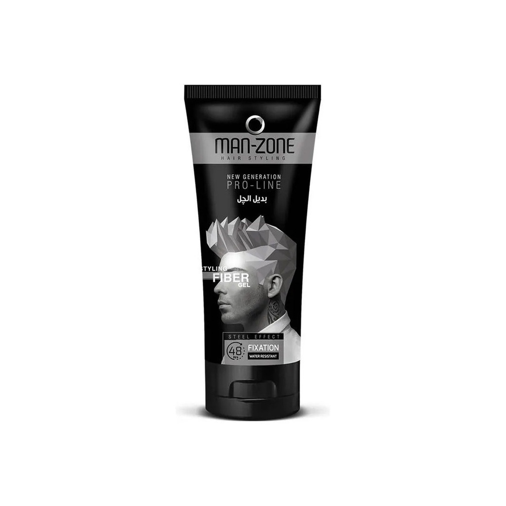 مان زون بديل الجل - Man Zone Gel Replacement (125ml, Steel Effect)