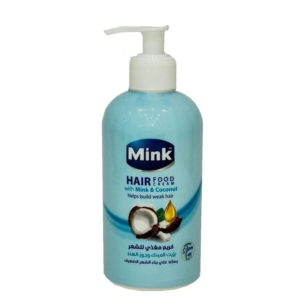 مينك كريم هيرفود بخاخ مينك&جوزهند - Mink Cream Hair Food Bumb Mink&Coconut (360ml)