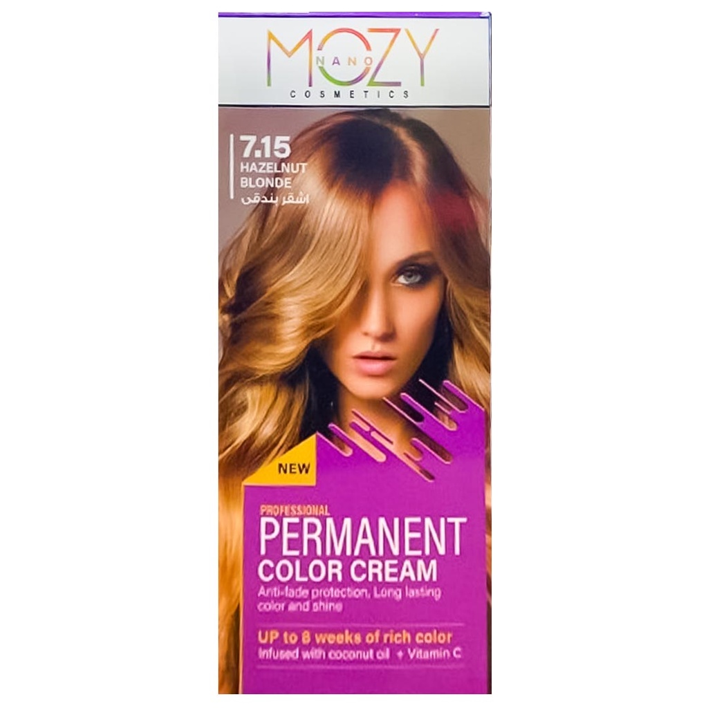 نانو موزى صبغة - Nano Mozy Color (60ml, Hazelnut Blonde 7-15)