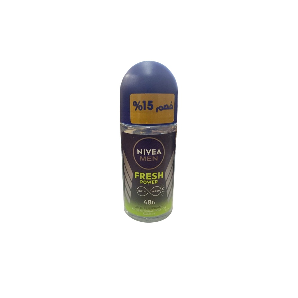 نيفيا رول اون رجالى - Nivea Roll On Men (50ml, Fresh Power, discount 15%)