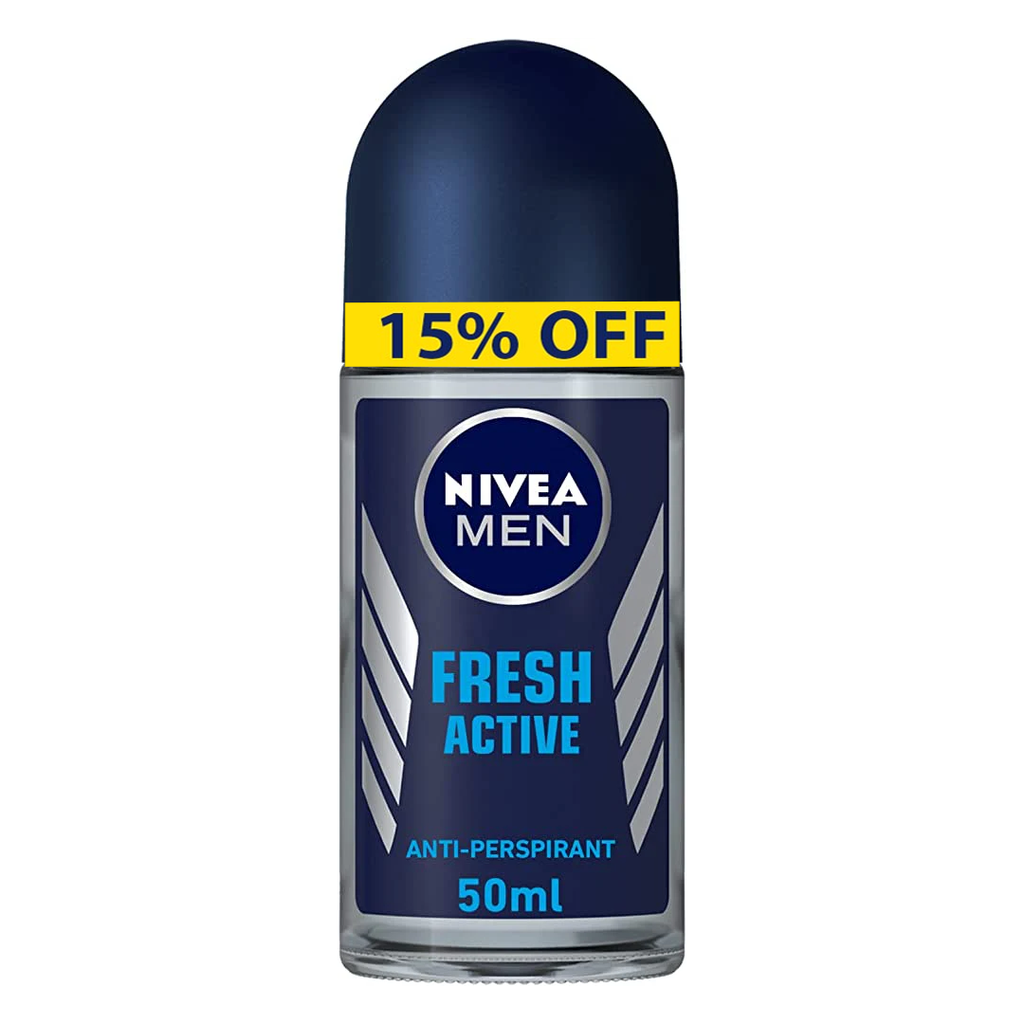 نيفيا رول اون رجالى - Nivea Roll On Men (50ml, Fresh Active Deodorant, discount 15%)