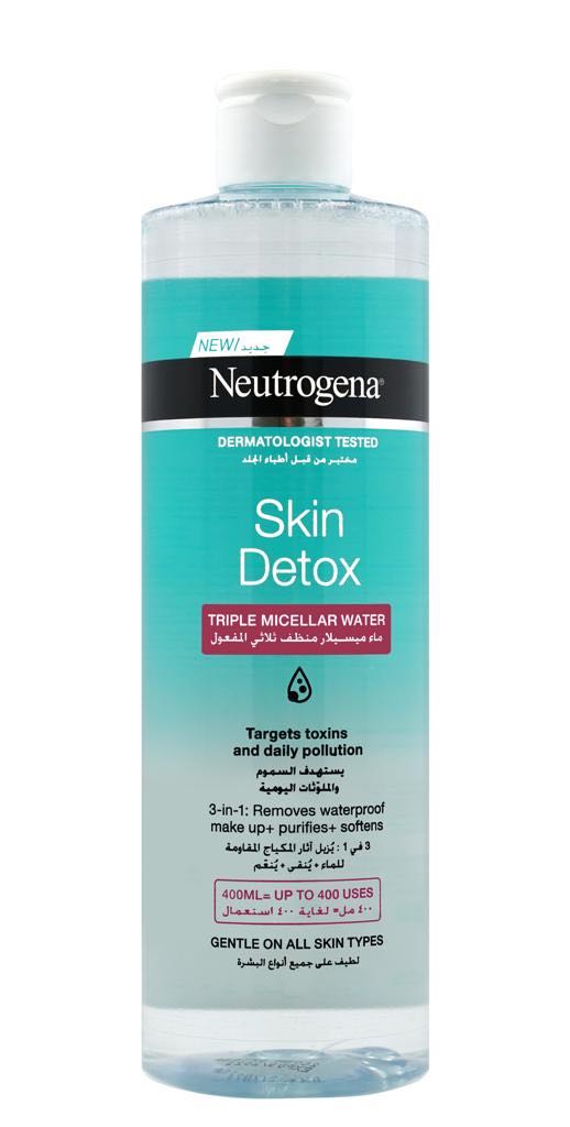 نيوتروجينا سكين ديتوكس - Neutrogena Skin Detox (Micellar, 400ml, Removal)