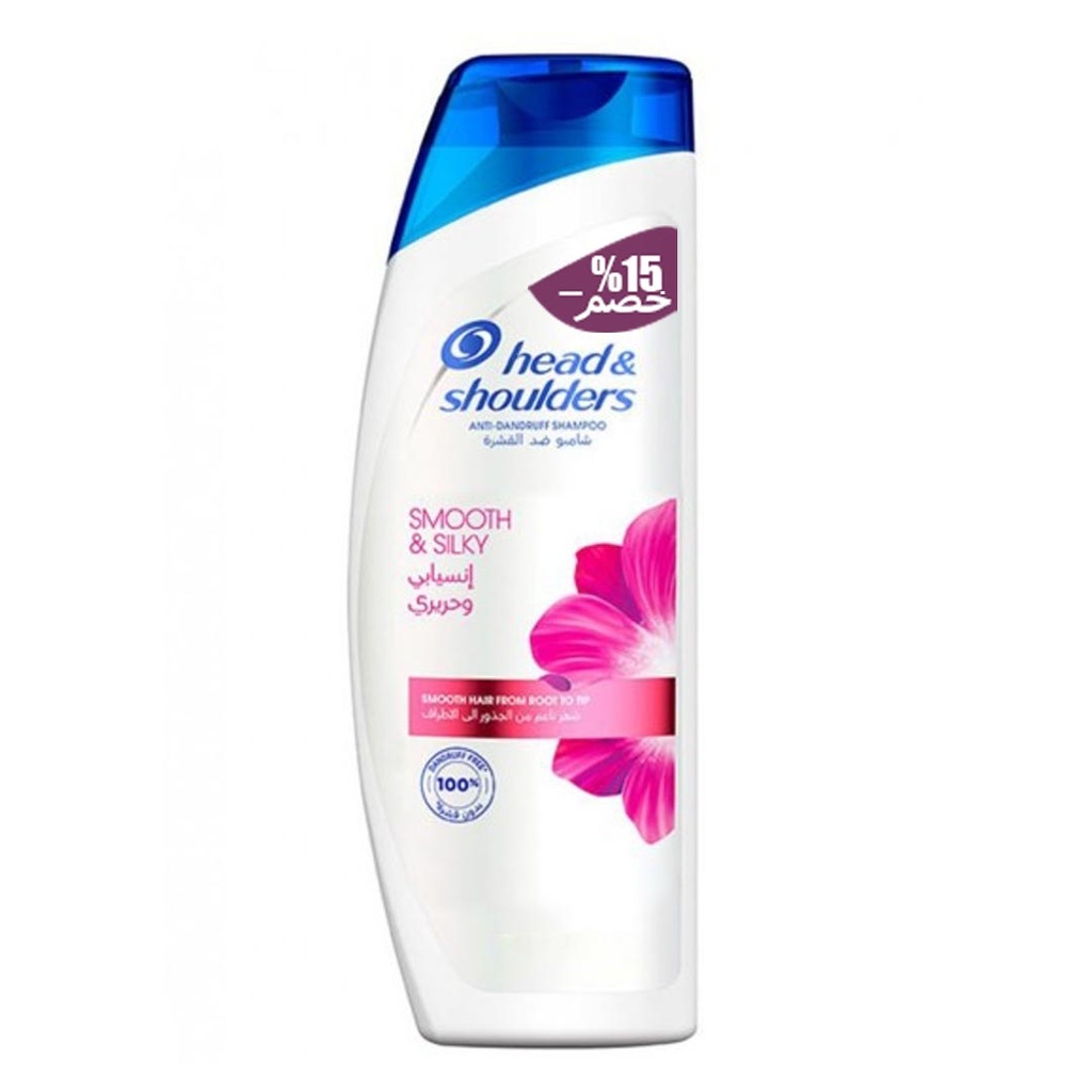 هيد&شولدرز شامبو - Head&Shoulders Shampoo (600ml, Smooth&Silky, discount 15%)