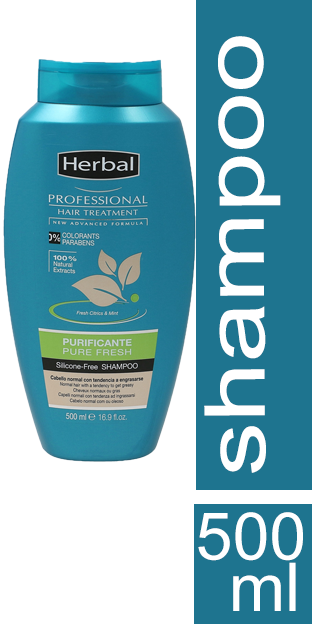 هيربل بروفيشينال شامبو - Herbal Professional Shampoo (500ml, Mint)